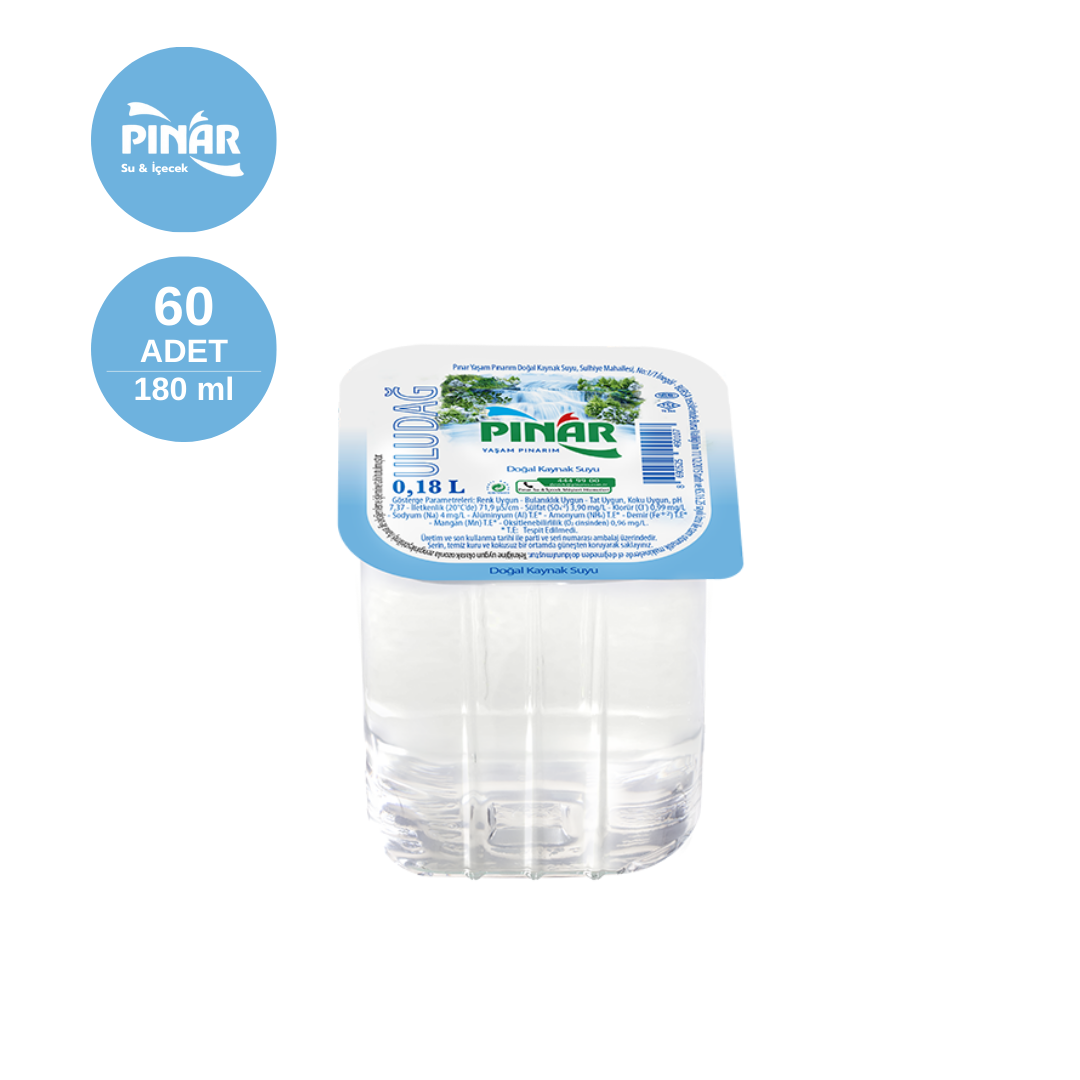 PINAR 0.18 LT Bardak Su (x60)