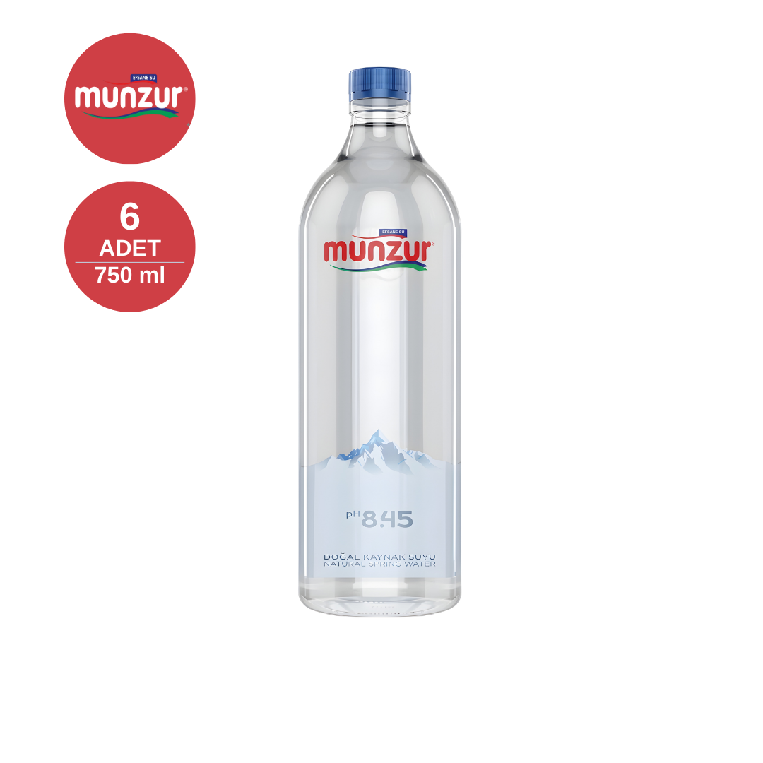 MUNZUR 0.75 LT Cam Şişe (x6)