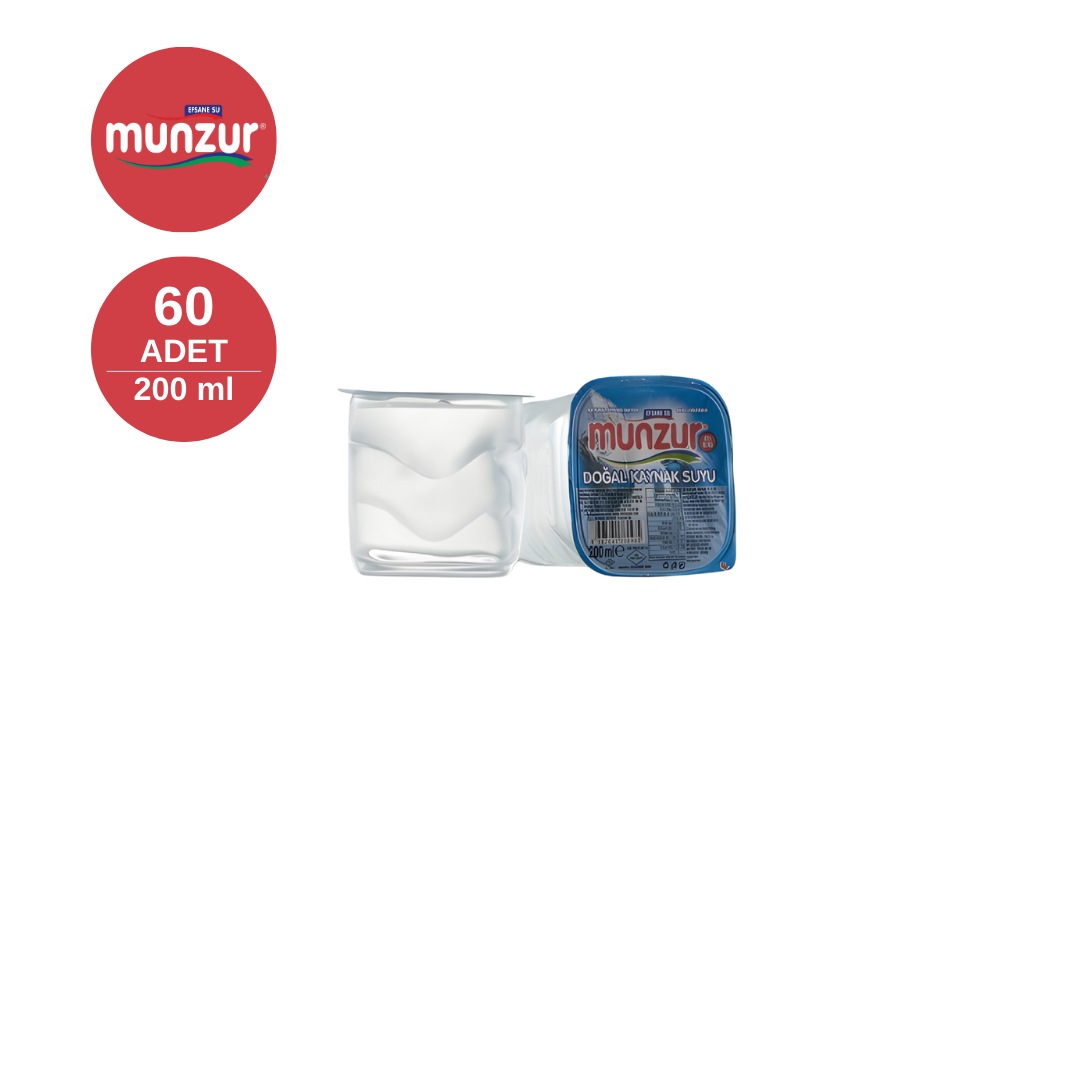 MUNZUR 0.2 LT Bardak Su (x60)