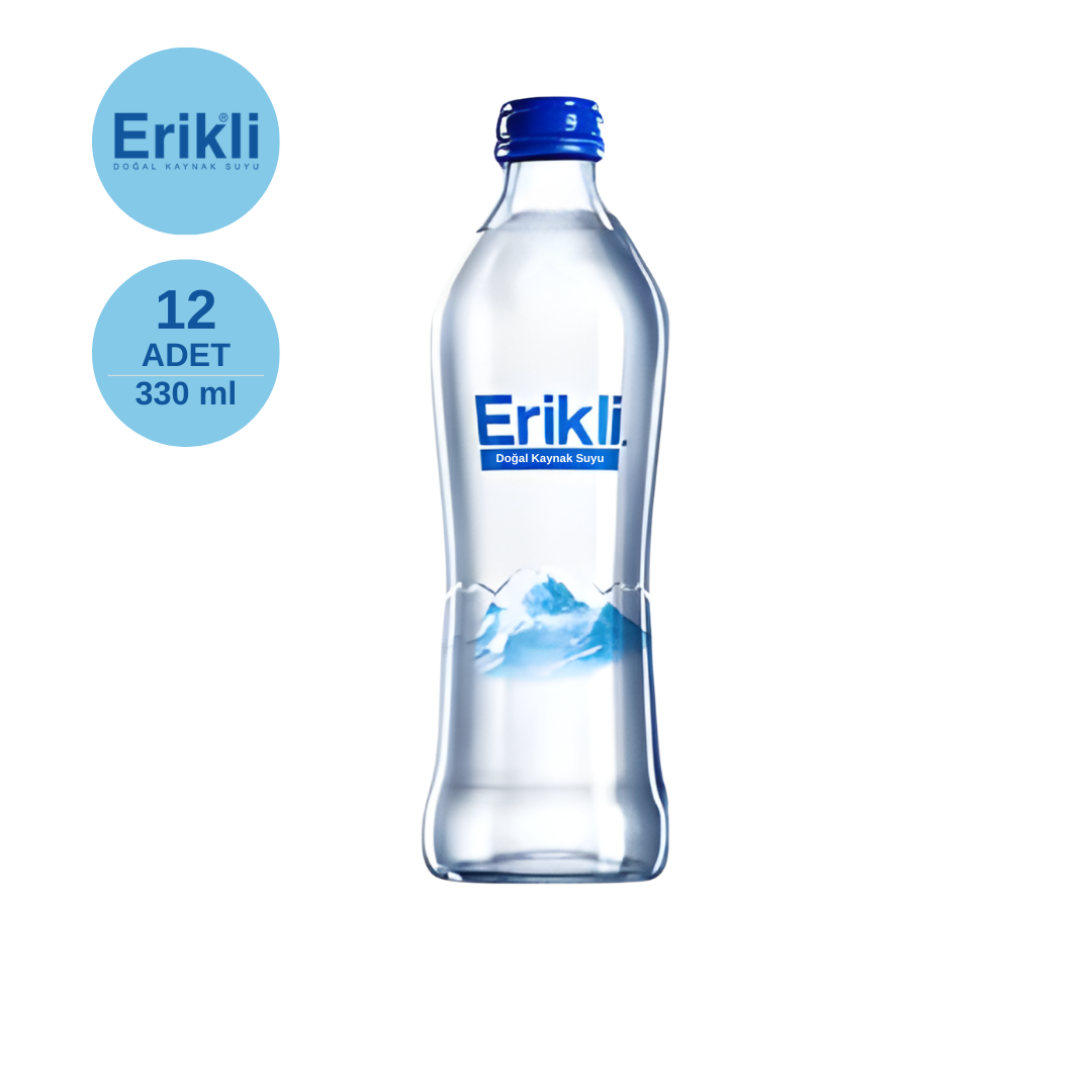 ERİKLİ 0.33 LT Cam Şişe (X12)