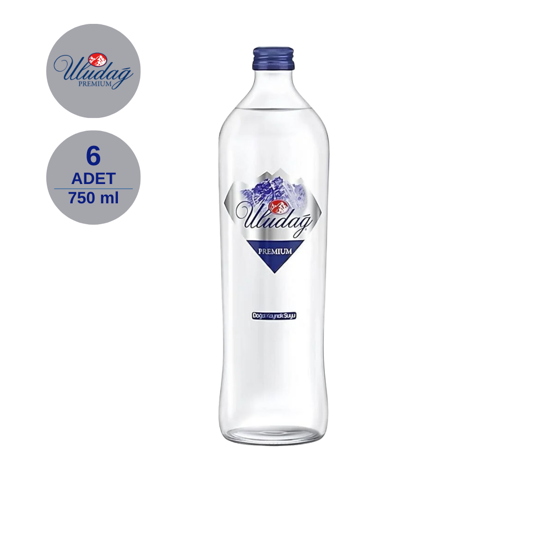 ULUDAĞ 0.75 LT Cam Şişe (X6)