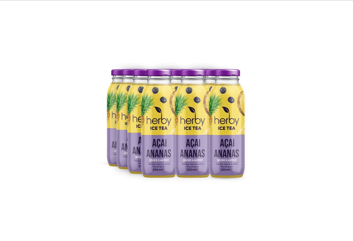 HERBY 0.25 LT Ice Tea Açai Ananas (x12)