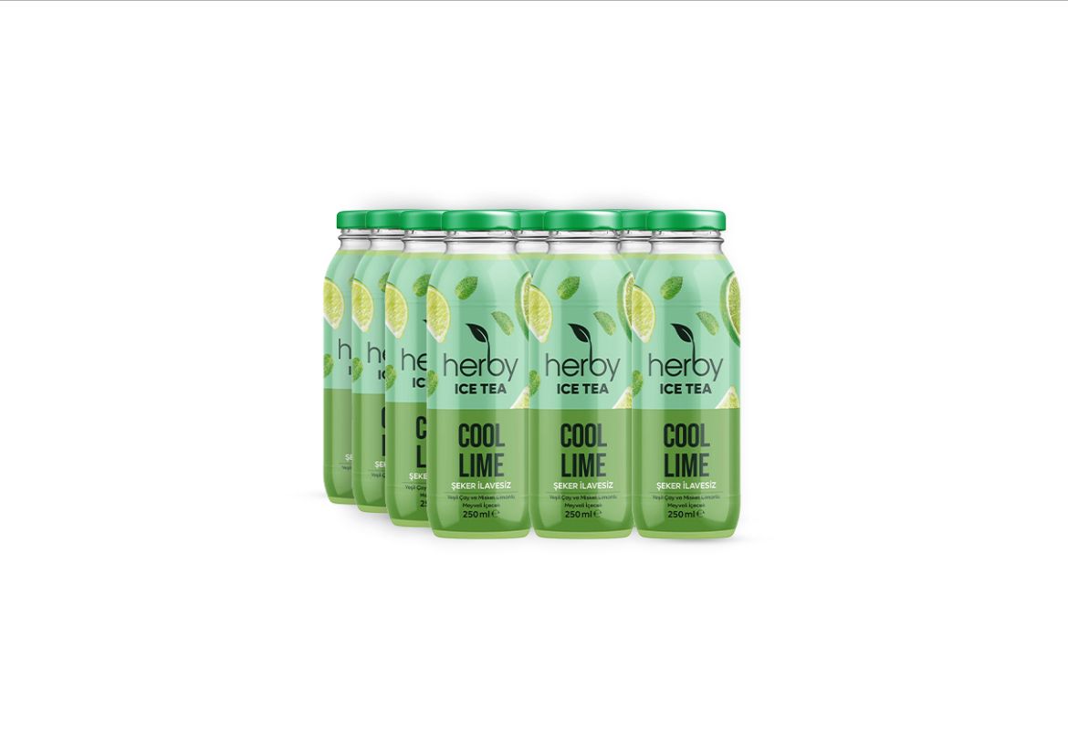 HERBY 0.25  LT Ice Tea Cool Lime (x12)