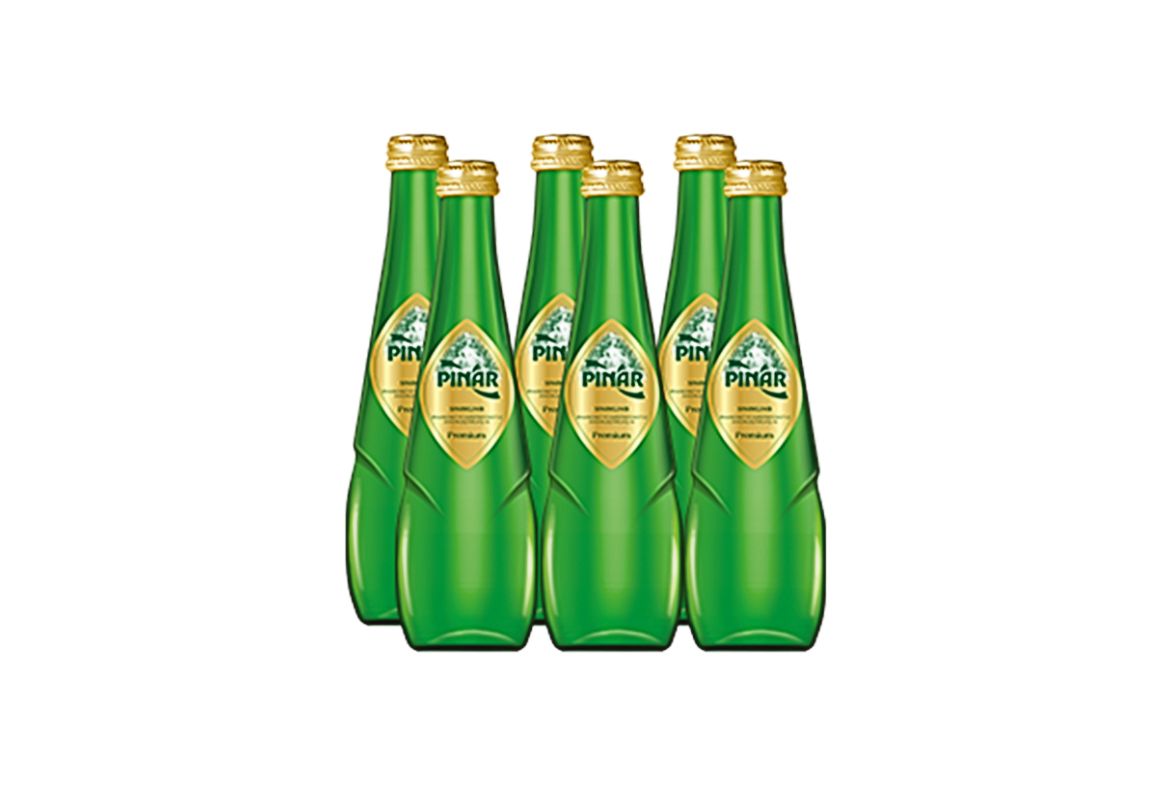 PINAR 0.75 LT Yeşil Cam Şişe (x6)