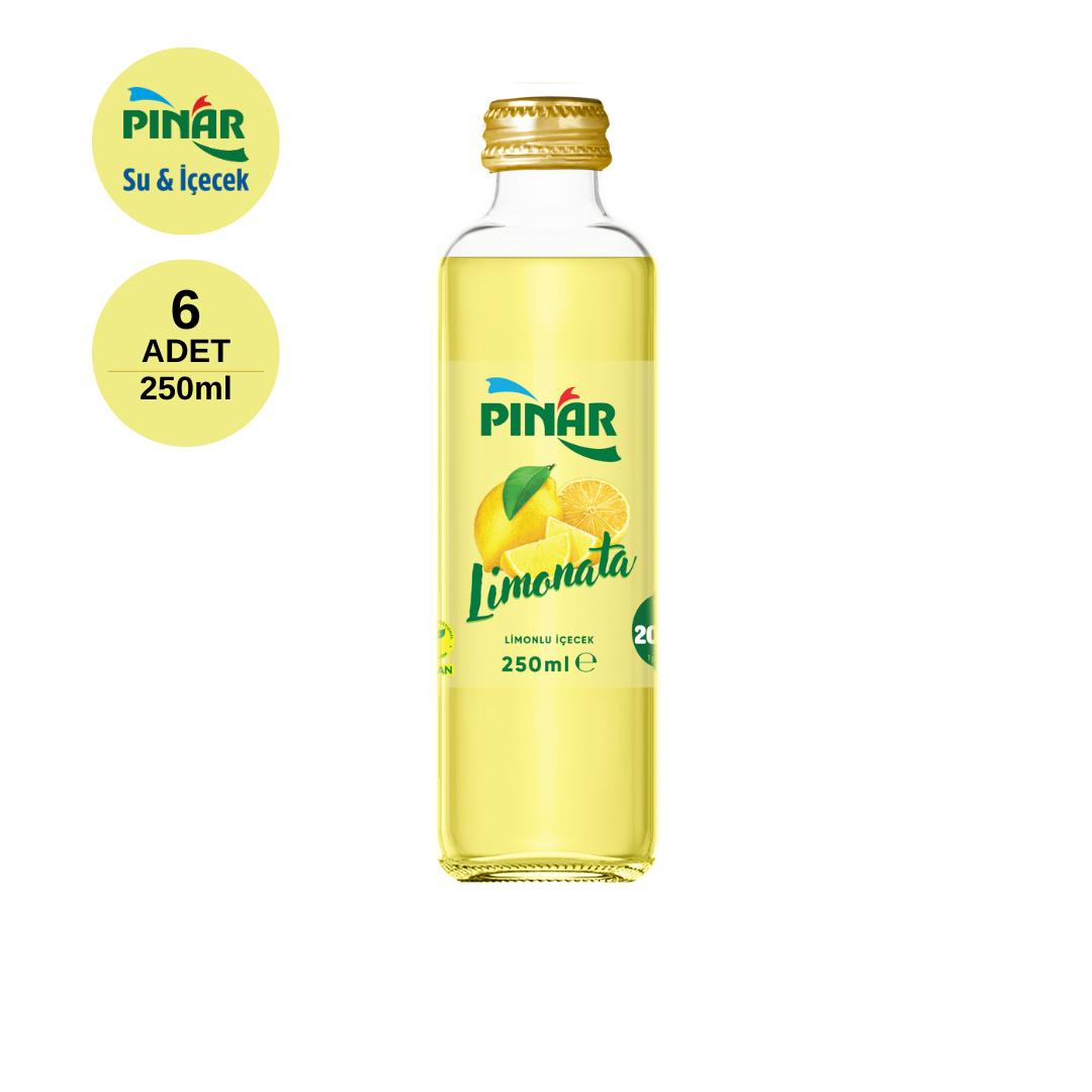 PINAR 0.25 LT Limonata Cam Şişe (x6)