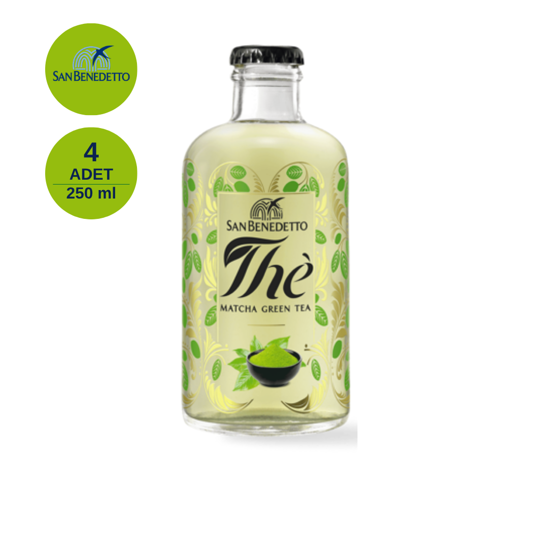 San Benedetto 0.25 LT Ice Tea Matcha Yesil Çay (x4)